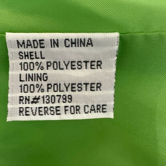 The Look Green Apple Party Patterned Jacket Size XXL - Picture 8 of 12